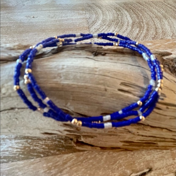 Memphis Gameday stack! miyuki delicas seed beed +14k gold filled bead bracelets - Picture 2 of 15